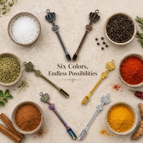 6 Pack Mini Shovel Spoons, Small Spoon Measuring for Kitchen Spice