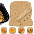 Air Fryer Parchment Paper Liners, 9 Inch 100 Pcs - color: Unbleached, size: 9IN