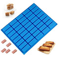 Mity rain 40 Cavities Rectangle Silicone Mold - Caramel Candy Trays Molds for Chocolate Truffles, Ganache, Jelly, Praline, Ice Cube Tray, Gummy(blue) - color: 1PC
