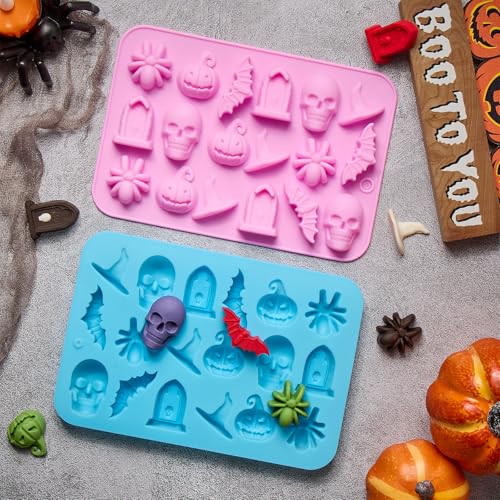 Halloween Chocolate Silicone Molds, 5Pcs