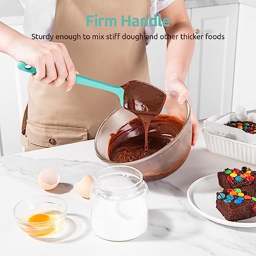 U-Taste Silicone Spoon Spatula Set of 3, 480°F High Heat Temp, Aqua Sky - color: Aqua Sky