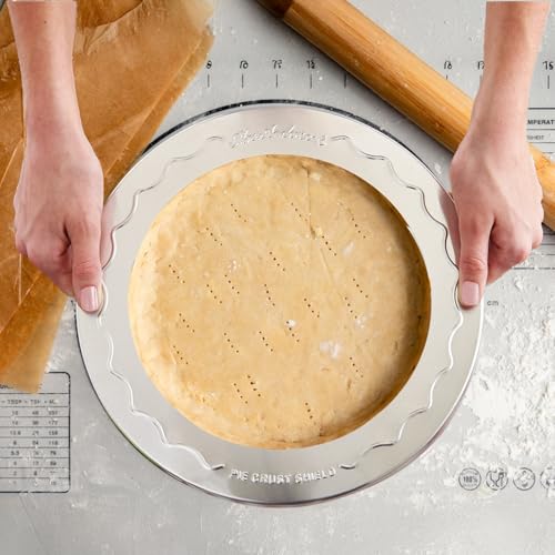 Mrs. Anderson's Baking Pie Crust Protector Shield, Fits Up To 8-Inch Pie Plates, Prevents Over-Browning And Spills - style: Original, 8-Inch, Single