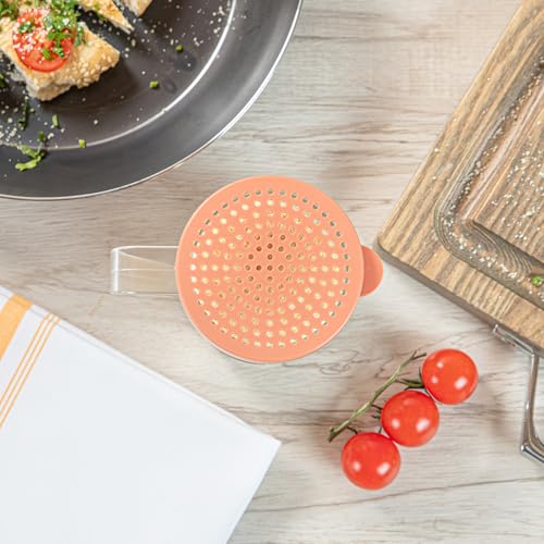 Restaurantware Spice Shaker 1 Count Plastic Shaker, Durable Seasoning Dredge with Rose Medium Lid, Clear Shaker for Commercial Kitchens, Pizzerias, and Bakeries - style: Medium