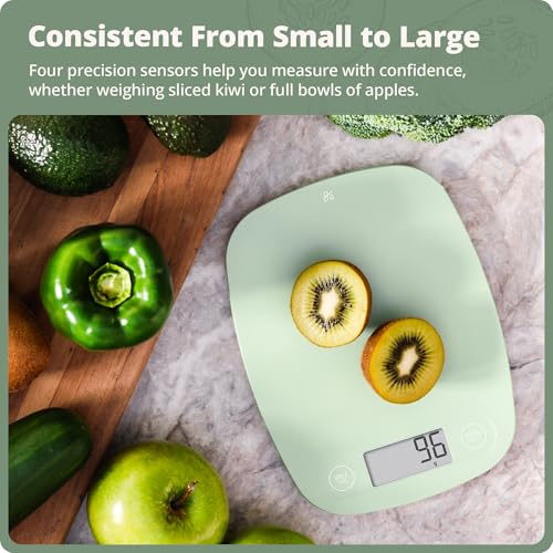 Greater Goods Food Scale, Slim & Compact Build, 1g Precision (Sage Green) - color: Sage Green