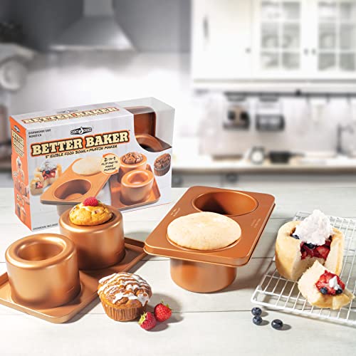 Cook’s Choice Stainless Steel Food Bowl Maker & Muffin Pan w/Recipe Book - color: Muffin