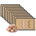Macaron Baking Mat Silicone Non Stick, Full Sheet Reusable Pack of 10 Gray - color: Macaron Baking Mats Gray, size: Full Size Pack Of 10