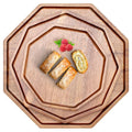 3Pcs Wood Serving Trays Charcuterie Board Cheese Platter Party Hosting Gift - size: 12&10&8 inch (3 Pcs)