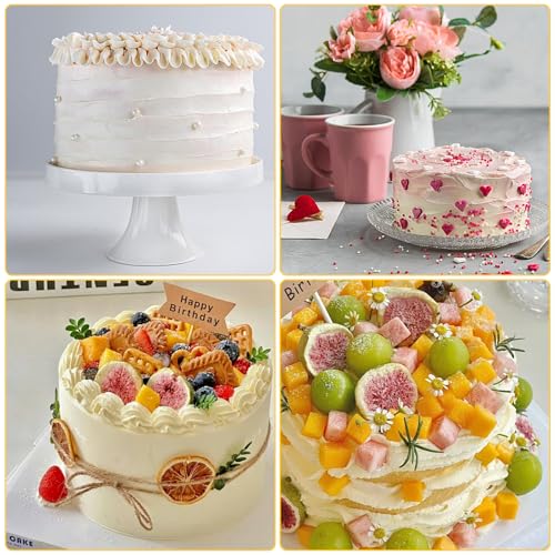 Cake Scraper,4PCS Clear Acrylic Cake Decorating Scraper Set
