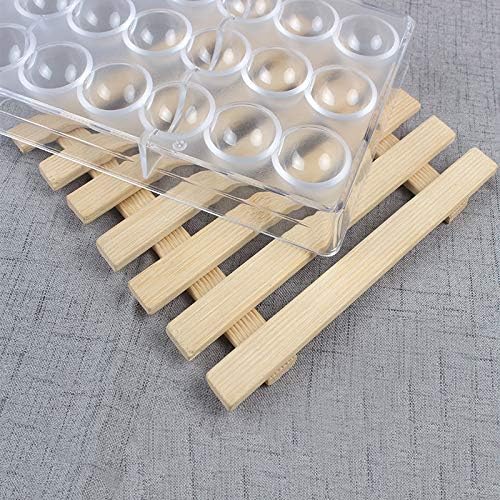 Round Clear Polycarbonate Chocolate Mold, 21-Piece Candy Making Tray - color: Round candy mold