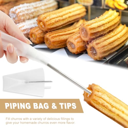 Churro Maker Machine, 3-in-1 Stainless Steel Cookie Press Gun