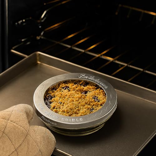 Mrs. Anderson's Baking Individual Pie Crust Protector Shields, Set Of 2, For Mini Pies And Pot Pies, Fits Up To 5-Inch Pie Plates, Prevents Over-Browning And Spills - style: Original Mini, 5-Inch, Set/2