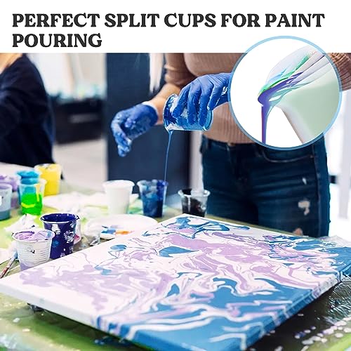 LET'S RESIN 17oz Silicone Split Cup with Handle, 5 Channels - size: 1 Cup (17 oz)