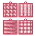 4 Pack Reusable Royal Icing Sprinkle Stencils Gem Glitter Stencils Bakery Stencil Template Set for Cookie Cake and Cupcake,Crafts DIY Tumblers Reusable Glitter & Gem Template Set (Weather) - style: Weather
