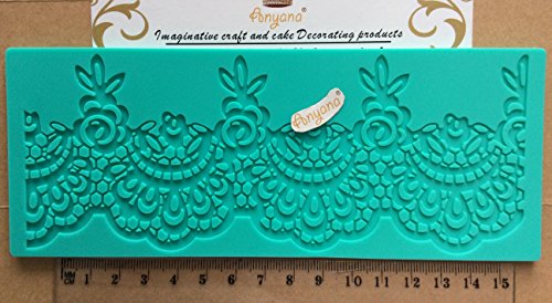 Set of 3 Silicone Fondant Lace Mat Cake Decorating Mold