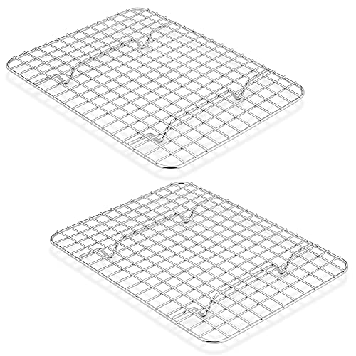 TeamFar Cooling Rack, 9.75”x7.5” Stainless Steel Baking Grid Wire Rack - size: 9.75 x 7.5-Inch