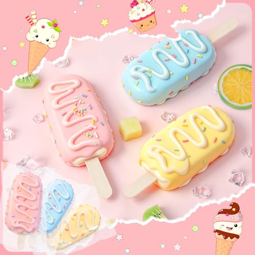 Ozera 200 Pcs Ice Pop Bags and Popsicle Sticks, Cakesicle Bags with Sticks - color: Clear