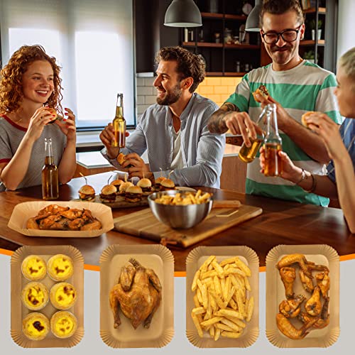 Air Fryer Liners Disposable for Ninja Dual, 8.6 x 5.5in, 100 Pcs - size: 8.6*5.5"Rectangle-100 PCS