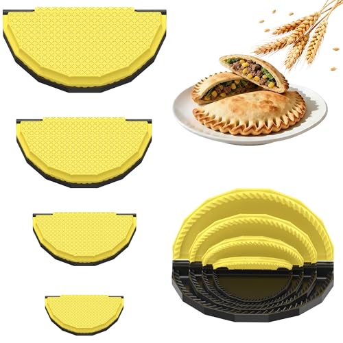 Tortilla Sealer Crimper Maker - for 10"+8"+6"+4" Flour Tortillas - color: Black Yellow