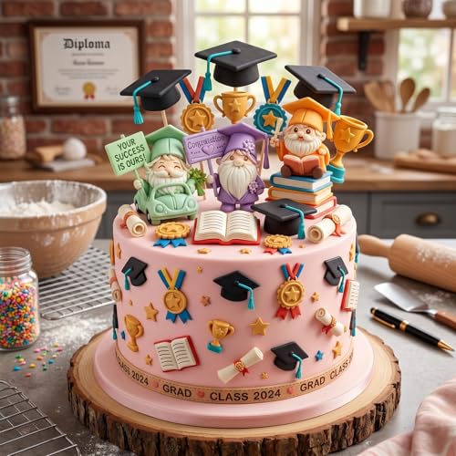 Mujiang Graduation Silicone Mold Dr Cap Diploma Fondant Mold Set Of 2 - color: Style E