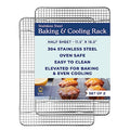 Ultra Cuisine Cooling and Baking Rack Set - Cooling Racks -11.5'' x16.5'' - size: 11.5" x 16.5" 2-Pack