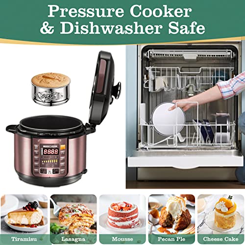 4" Springform Cake Pan, 4 Pcs Stainless Steel Springform Pans with 50 Pcs Paper Liners, Leakproof & Nonstick Cheesecake Pan with Removable Bottom, Small Cake Pan for Mini Pizzas Quiches - size: 4" Cake Pan-4 Pack