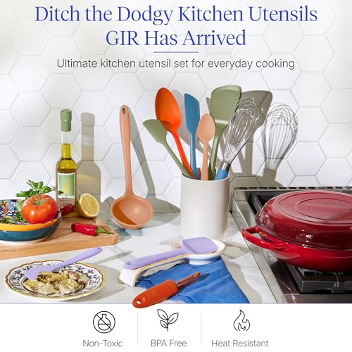 GIR: 10-Piece Silicone Ultimate Kitchen Utensils Set – Mediterranean - color: Mediterranean, size: 10 - Piece Set