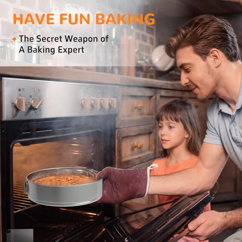 ZeroPone 9 Inch 304 Stainless Steel Springform Pan with Removable Bottom - size: 9 Inch