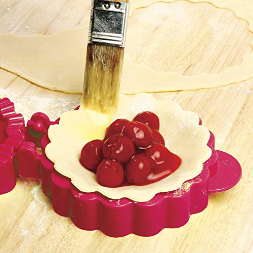 Norpro Lattice Mini Pie Mold, 4.5" x 5.75" x 2" / 11.5cm x 14.5cm x 5cm, As Shown