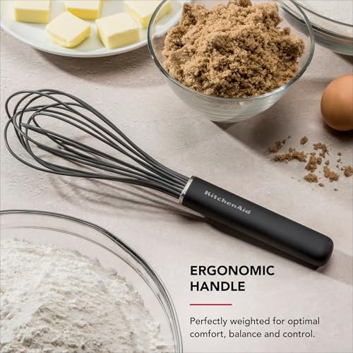 KitchenAid Silicone Whisk - color: Black