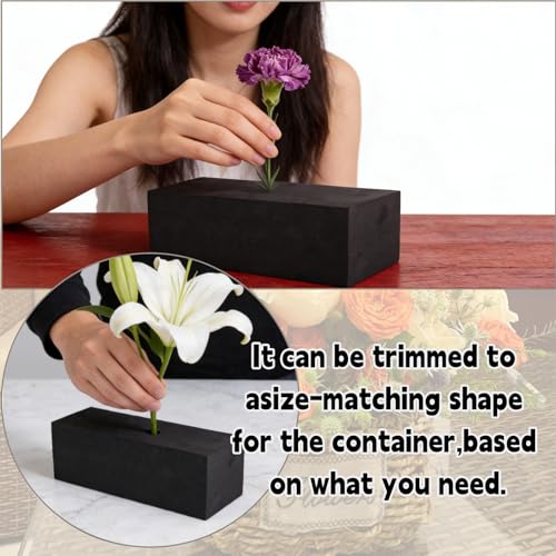 8 Piece Reusable Floral Foam Blocks, 6 x 3 x 2.5 Inch, Water Resistant, for Artificial Flower Arrangements, Outdoor Planters, Wedding Decor (8, 6 * 3 * 2.5) - size: 6*3*2.5