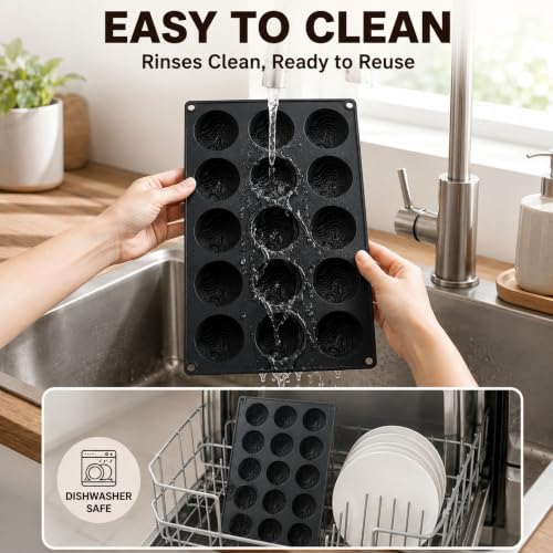 Rotating Chocolate Silicone Mold, 3D Candy Dessert Baking Mold - color: black-010