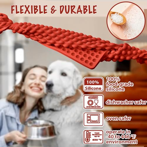 HKNMTT Silicone Mini Round Shape Molds, 468 Cavities Tiny Semi Sphere Baking Sheet Dog Treats Molds Candy Freezer Oven Safe Homemade Dog Treats Kit BPA Free Food Grade - style: 0.45" Semi Sphere 1PCS