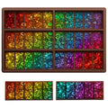 Christmas Heart Candy Molds Holographic Chocolate Mold Silicone - color: Heart, style: Rectangle