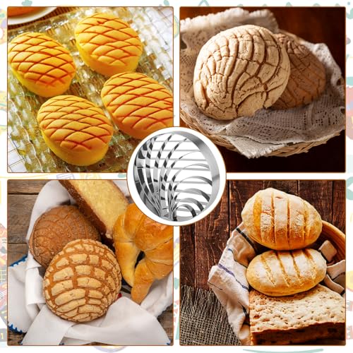 4.1 Inch 2 in 1 Concha Cutter, Conchas Donut Cutter, Concha Stamp – Ideal for Mexican Coffee, Hot Chocolate, Day of the Dead, Mexican Theme Parties, Festive & Family Gatherings - color: 2 in 1 Concha Cutter