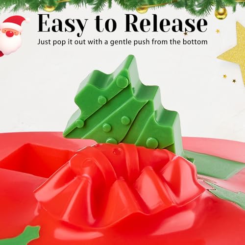 Christmas Chocolate Silicone Molds, 6 PCS - color: Christmas Mold 3 - 6pcs
