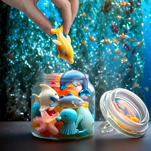 2Pcs Marine Theme Cake Silicone Mold chocolate molds silicone Ocean-Themed Baking Molds starfish fishing molds for Chocolates Candies Ice Cubes Soap Resin DIY Crafts and Beach-Themed Decor(11 Cavity) - size: 11 Cavity