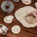 5-Piece Round Cookie Cutters Set (1.37"-2.55"), Stainless Steel Doughnuts Circle Cutters for Baking, Pastry & Vegetable Garnishes