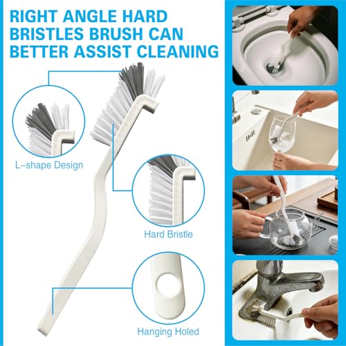 King Origin 8 PCS Crevice Cleaning Brush Set, Hard Bristle - color: 8-pack