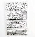 4 Different Brick Background Clear Stamp for Card Making Decoration and Scrapbooking 11x16cm