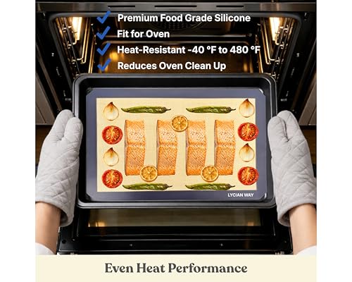 Silicone Baking Mats Set of 2, Half Sheet Nonstick Reusable Extra Thick Baking Sheet Liners for Cookies, Macarons, Bread, Pizza, Pastry, Gray - color: Gray, size: 16.5"L x 11.6"W