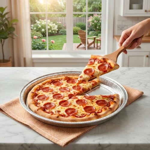 15-Pack 12-Inch Disposable Pizza Pans, Aluminum Baking Trays - size: 15 Pack