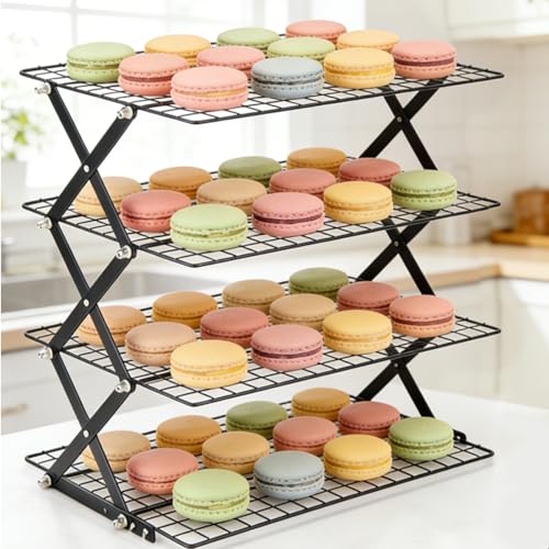 Ideal Swan 2/3/4-Tier Collapsible Cooling Rack with Adjustable 3 Setting
