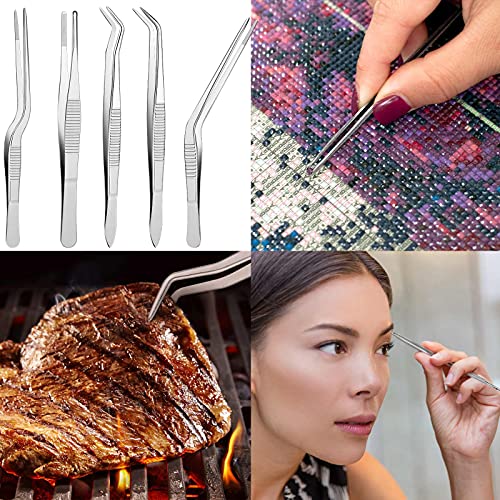 13 Pieces Kitchen Tweezers and Decorating Tools Set
