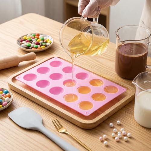 15 Cavity Semi Sphere Silicone Candy Molds