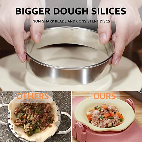 Empanada Maker Press, 5 Inch Extra Large Dumpling Maker Set - color: White, size: 5"