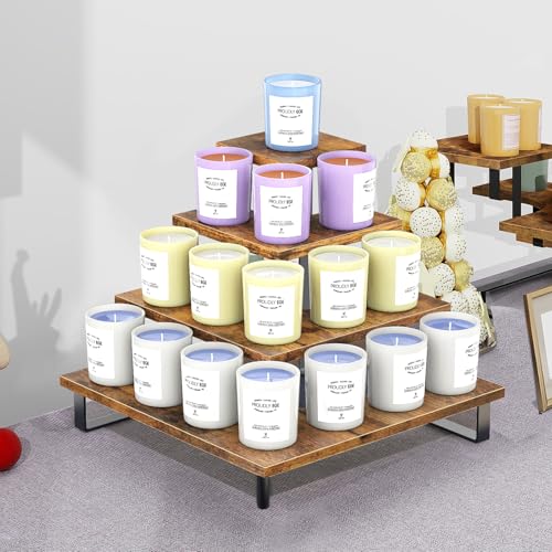 Wooden Cupcake Stand, Tiered Cupcake Display Tower Stand - size: Right Angle Corner