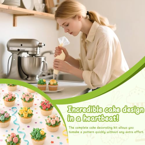 Suuker Large Piping Tips & Russian Tips Set