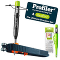 Profiler+ The Ultimate Precision Set Multifunction Scribing Tool - Pica-Dry Long-life Automatic Pencil & 8 Multi-Use Refill Leads, Official Brand Collaboration for Accurate Scribing and Marking