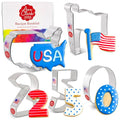 Ann Clark America 250th Anniversary Cookie Cutters Set of 5, Made in USA