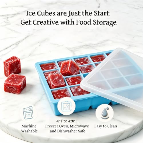 1 Tbsp Silicone Freezer Molds, Silicone Food Freezer Tray - color: Multicolor